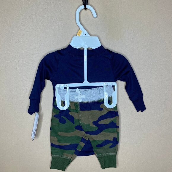 Adorable Baby Boys Newborn 100% Cotton Carter's 3 Outfits - Picture 9 of 16